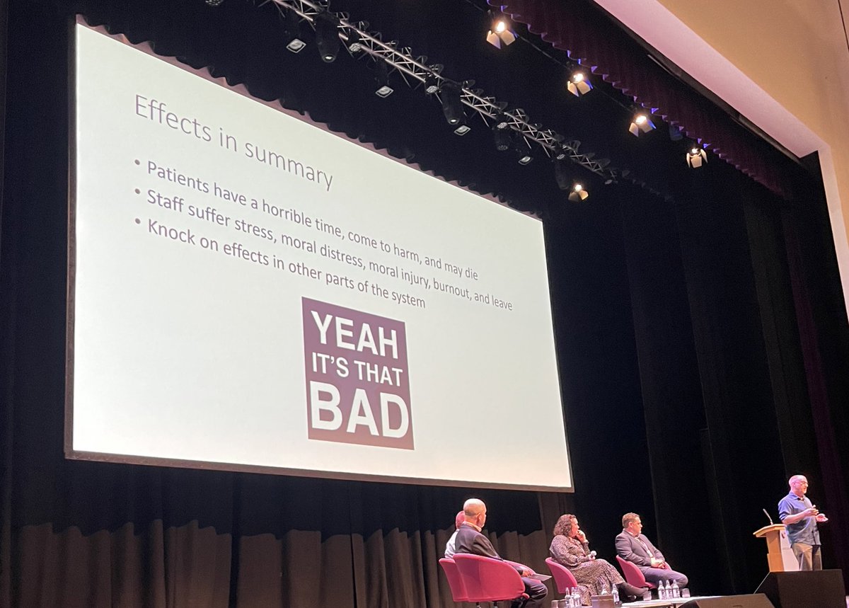 David Hartin (@davehartin) on Twitter photo ED crowding in one slide.
Patients come to harm and die,
Staff come to harm.
The system suffers too.
It’s really bad.
<a href="/RCEM_VP/">Ian Higginson 🌈</a> #RCEMcpd ED crowding in one slide.
Patients come to harm and die,
Staff come to harm.
The system suffers too.
It’s really bad.
<a href="/RCEM_VP/">Ian Higginson 🌈</a> #RCEMcpd