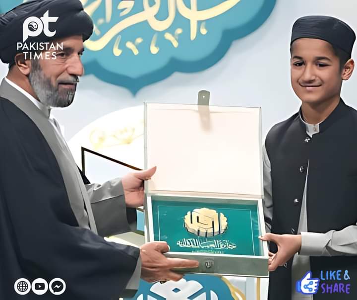 یہ پاکستان کا وہ شہزادہ ہے ابوبکر جس نے ایران اور عراق میں منعقد انٹر نیشنل سطح پر تلاوت قرآن کے مقابلے میں دنیا بھر میں پہلی پوزیشن حاصل کی. اسے بچوں کو پروموٹ کرنا چاہیے تو آگے شیئر کرے🤲💝