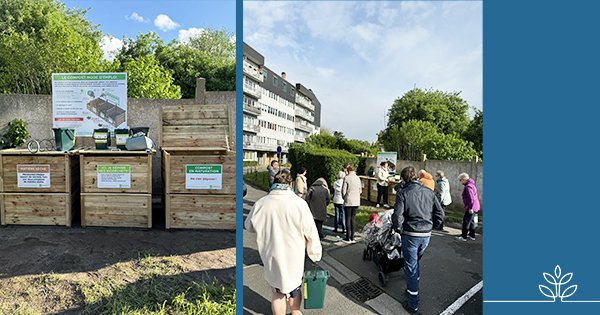 Inauguration de deux nouveaux sites de compostage dans nos résidences de @villedemarcq, en présence de nos clients-locataires et de @LesAlchis. Sensibilisation, échanges et engagement  ! 🌱🤝
 #Communauté #LogisMétropole