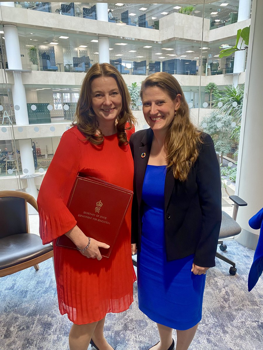 I’m delighted to be joining Department for Education as their new Parliamentary Private Secretary & working with such a brilliant team led by Secretary of State @GillianKeegan. Excited to support the delivery of Government’s biggest ever expansion of childcare for working parents