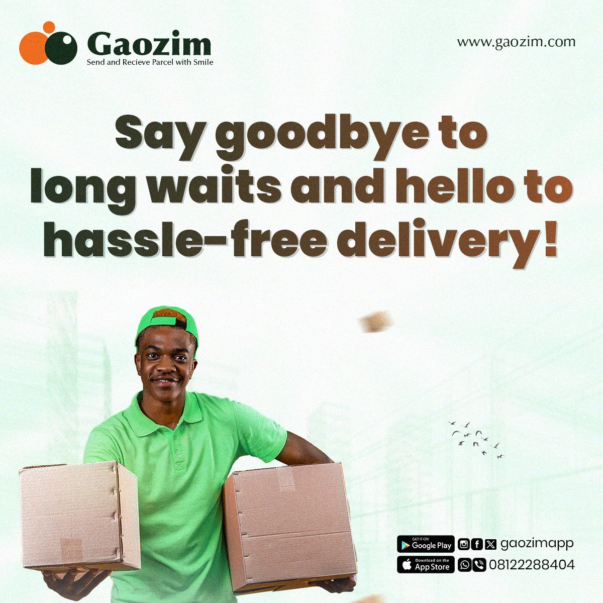 gaozimapp's tweet photo. Our peer-to-peer delivery app connects senders with independent couriers for seamless parcel delivery.

Experience convenience like never before!
#peer #peertopeer #Peers #gaozim #peersupport #delivery https://t.co/5EyA9RuJdz