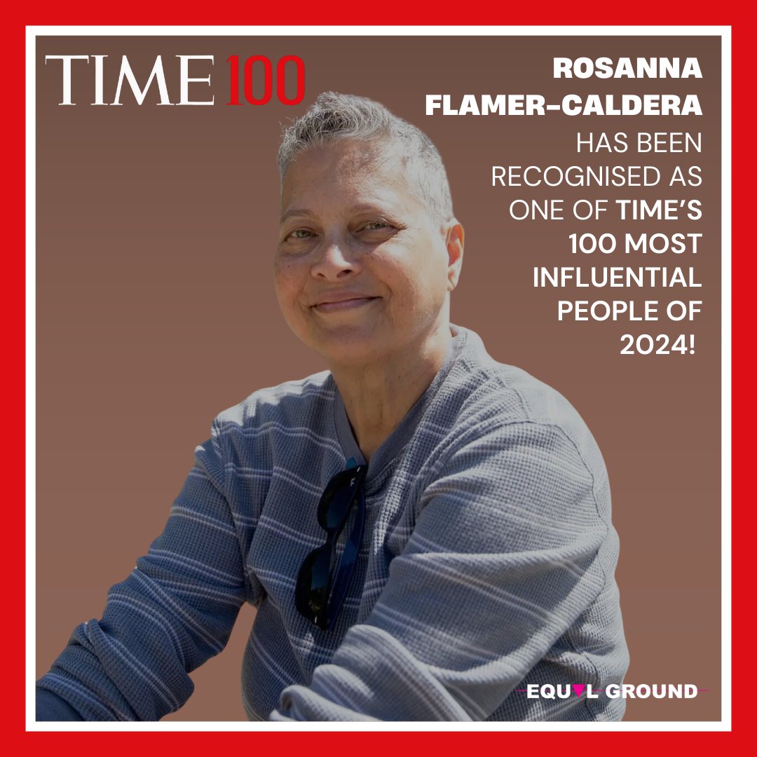 _EQUALGROUND_'s tweet photo. 🌟 Honoured to announce that Rosanna Flamer-Caldera has been recognized as one of @TIME's 100 Most Influential People of 2024!
Rosanna's remarkable advocacy embodies the spirit of resilience and progress, inspiring change-makers worldwide.
#TIME100 #LGBTIQrights #EQUALGROUND https://t.co/LCEQ0FprOi