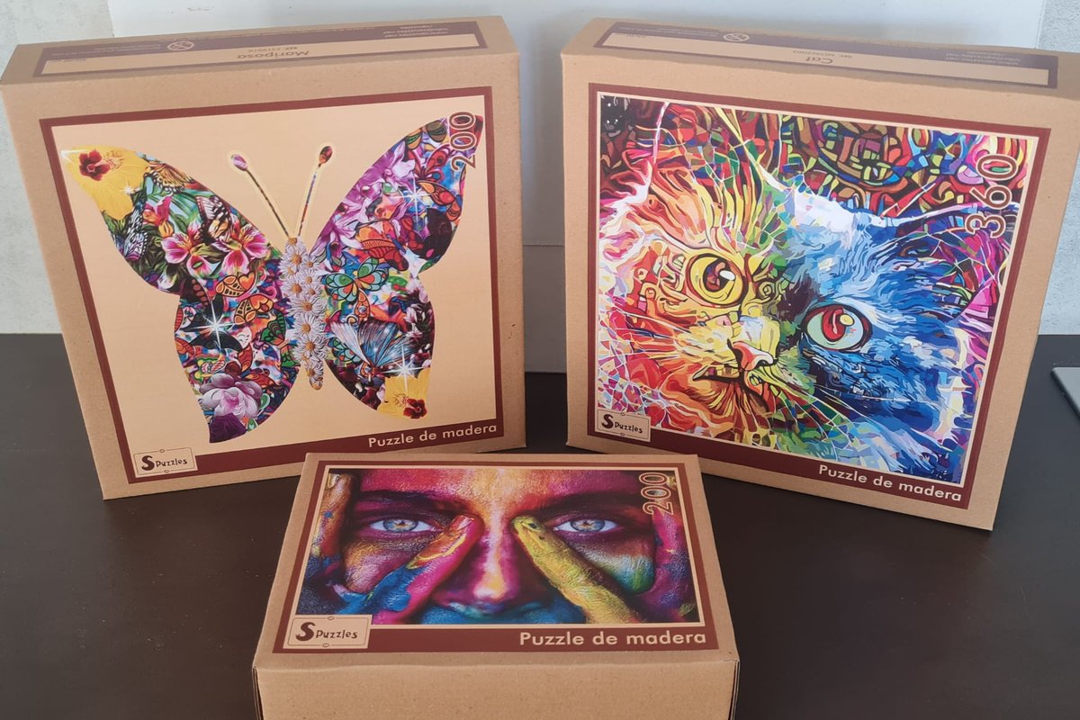 s_puzzles's tweet photo. Estos son algunos de los puzzles que podéis encontrar en la web
https://t.co/GjJVHn83Gc
¿A quién no le gustan las mariposas? ¿Y los gatos?
Los disfrutaréis seguro.
Una parte de los beneficios obtenidos irán destinados a la organización sin ánimo de lucro El Refugio de Tula. https://t.co/oaW0yvXAUx