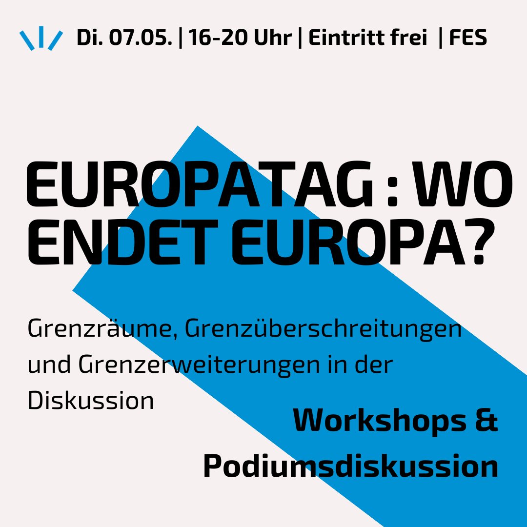 IF_Bonn's tweet photo. 🇪🇺 Wir feiern den Europatag mit Workshops und einer Podiumsdiskussion zum Thema "Wo endet Europa?". 

Mit @VRietig, @Toens_NRW04, @iryna_shum und Maxime Lefebvre. Moderation: @gwenjungblut 

Anmeldung: https://t.co/ADhWc1aVU8

In Kooperation mit der @FESNRW und dem CERC https://t.co/ueVfSp11zA