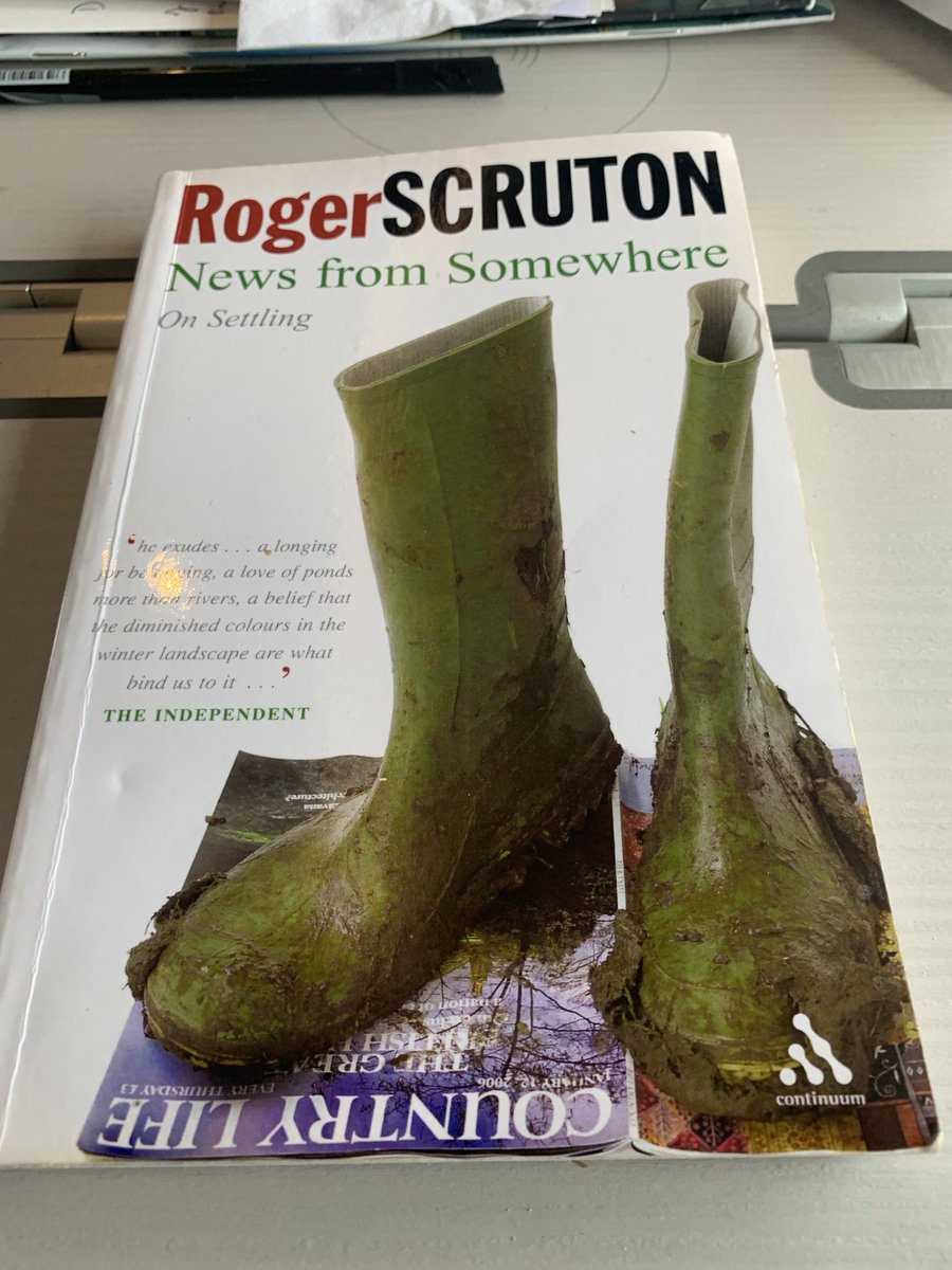 Re-reading this on my way to London for the rally in Parliament Square to protest against the destruction of the British countryside by mega solar ‘farms’. How we need Roger back with us now in the battle to #StopLimeDown. ⁦@Scruton_Legacy⁩ ⁦@Scruton_Quotes⁩