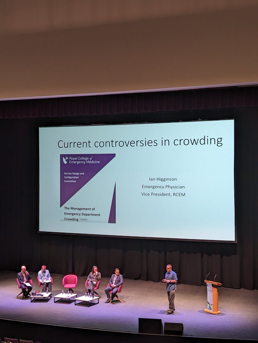 @RCEM_VP explores a range of controversies of approaches to crowding at #RCEMCPD. What a great way to start the day! Want to dive deeper into guidance & safety issues relating to crowding? Our safer care study day is for you with 5-CPD points available✅ bit.ly/3Tqj50w