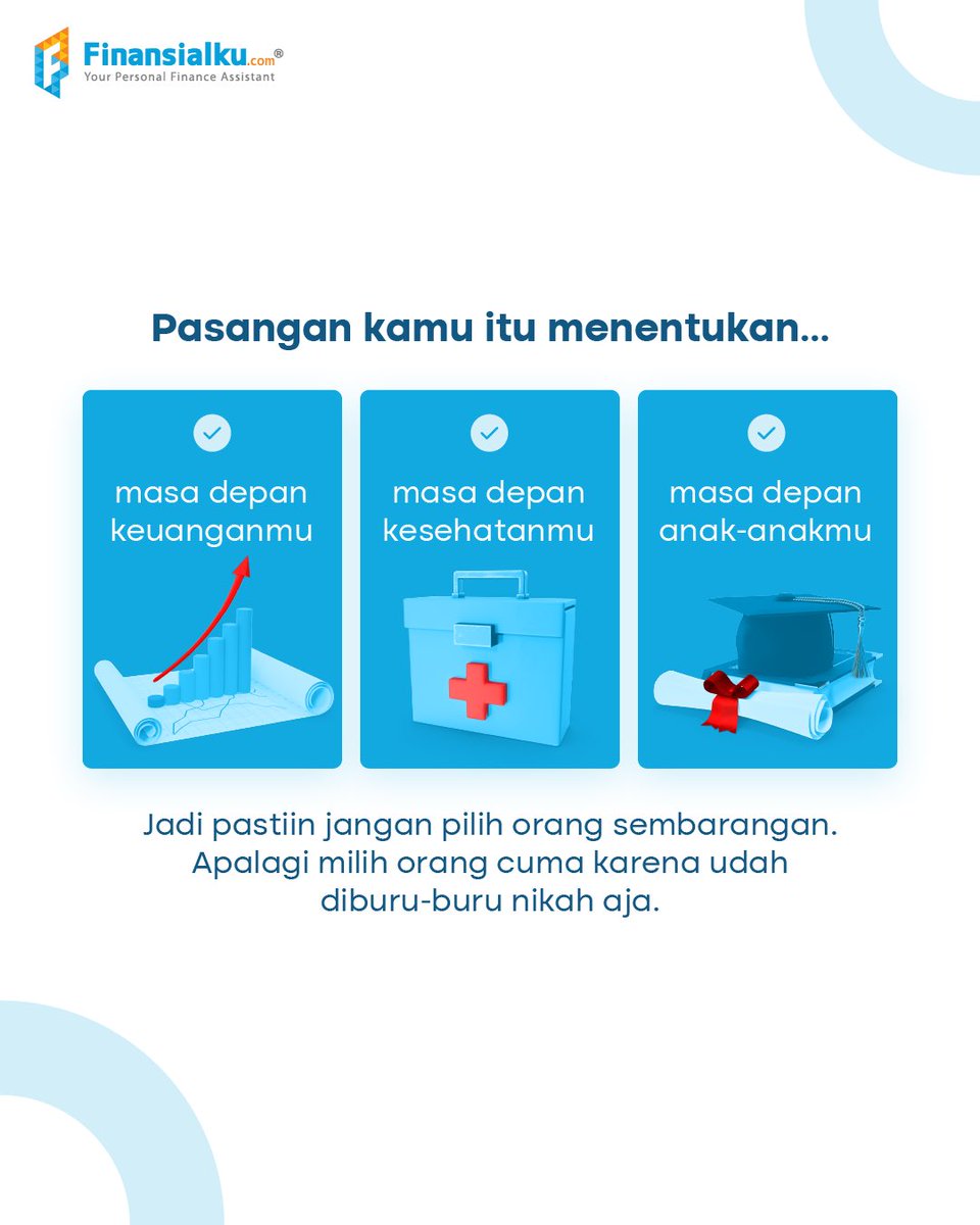finansialku's tweet photo. Reminder buat yg lebaran kemarin overthinking gara-gara ditanyain kapan nikah 👇 https://t.co/RDZv34SMsR