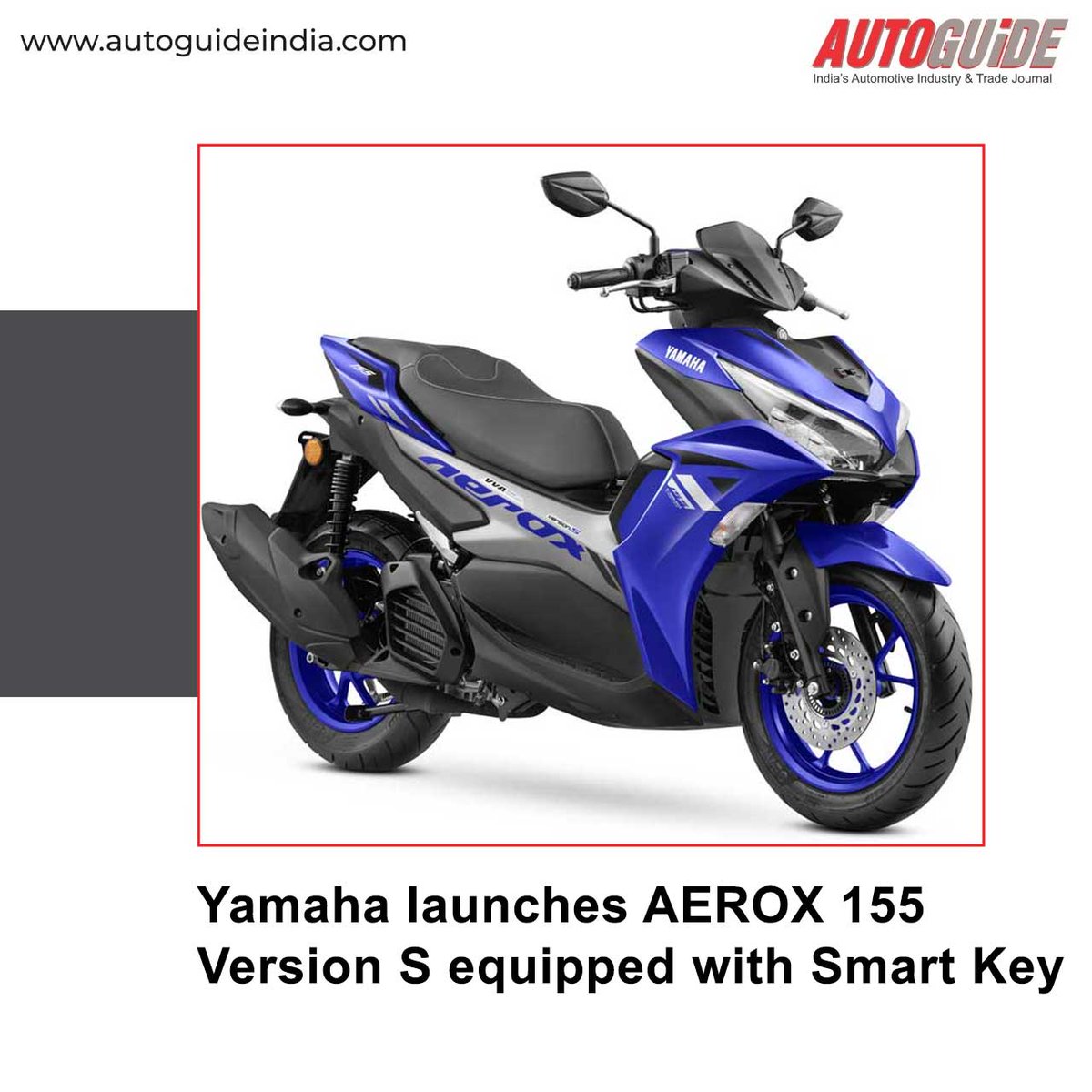 autoguideindia.com/new-launches/y…
AEROX 155 Version S exclusively available in the Silver and Racing Blue colour shades.
#YamahaMotorIndia #YamahaAerox #twowheeler #motorcycle #twowheelerindustry