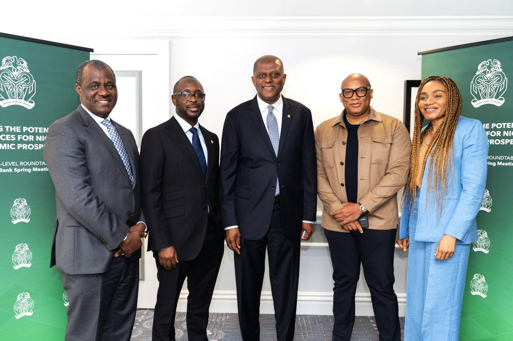 Yesterday in Washington DC, Interswitch Group Founder & CEO, Mitchell Elegbe, alongside selected executives licensed by the @cenbank participated in a high-level breakfast on the side-lines of the ongoing @IMFNews @WorldBank spring meetings.