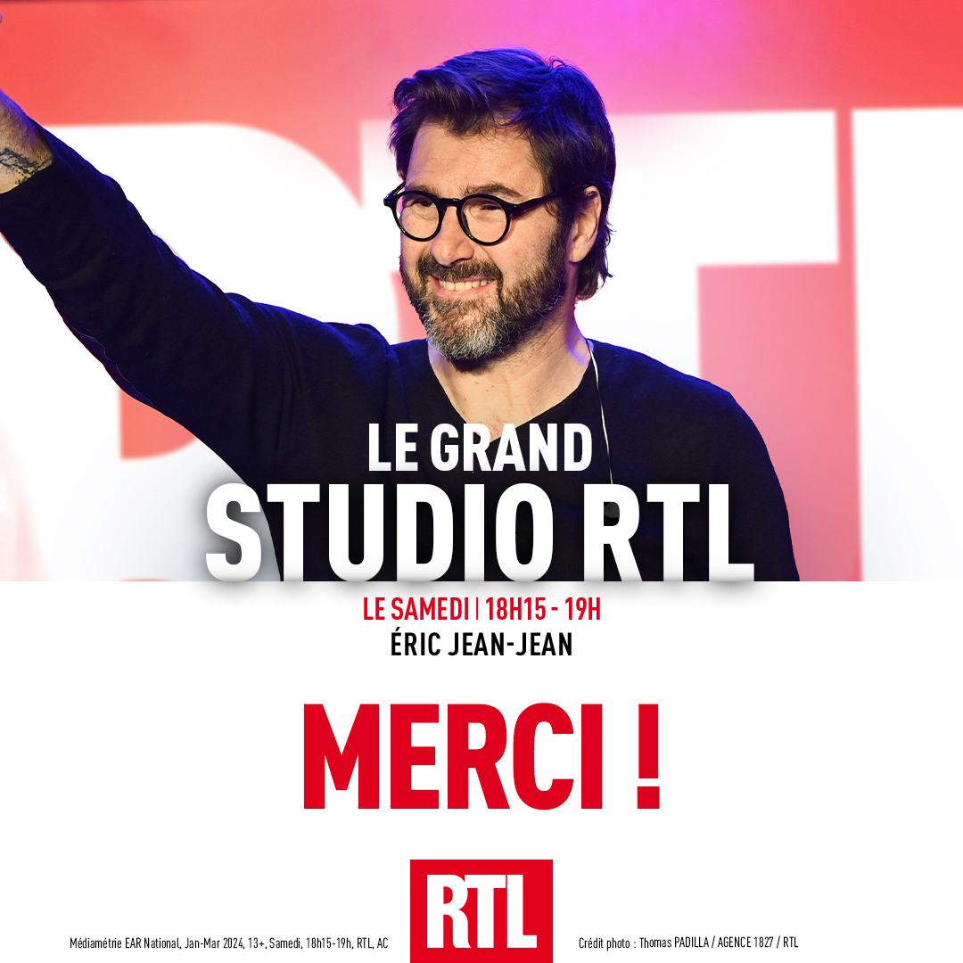 🎙🔴#AudiencesRadio 🎧 MERCI pour votre fidélité à #LeGrandStudioRTL ! 🎤 La plus grande salle de concert de France, c'est sur @RTLFrance ! #Radio #Médiamétrie