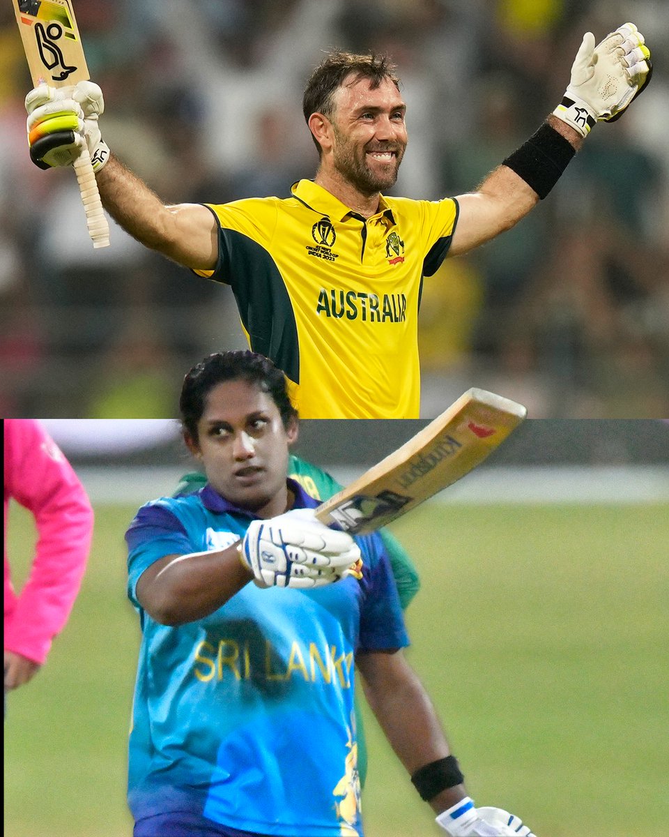 Glenn Maxwell's 201* against Afghanistan is the only higher score in an ODI run chase than Chamari Athapaththu's stunning 195* against South Africa last night 🔥