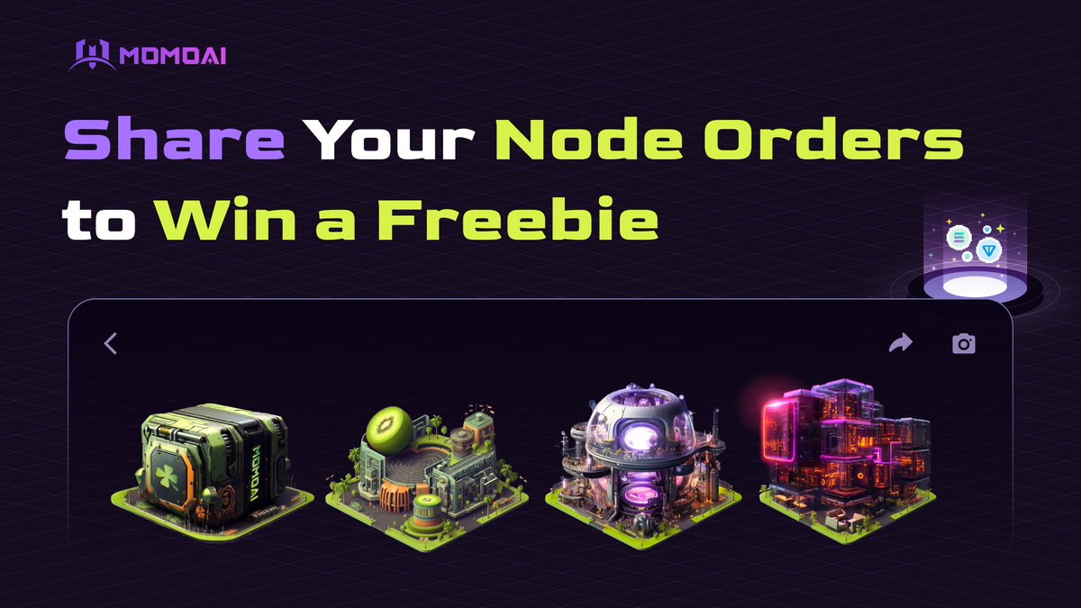 🎉To celebrate #MomoAI public sale goes live! We're hosting a event of freebie. ✨Post your node orders and tag #MomoAIPublicSale to win the chance of freebie! The detailed rules🌾 1. Post the node orders you bought and tag #MomoAIPublicSale 2. Try to get more interactions of…