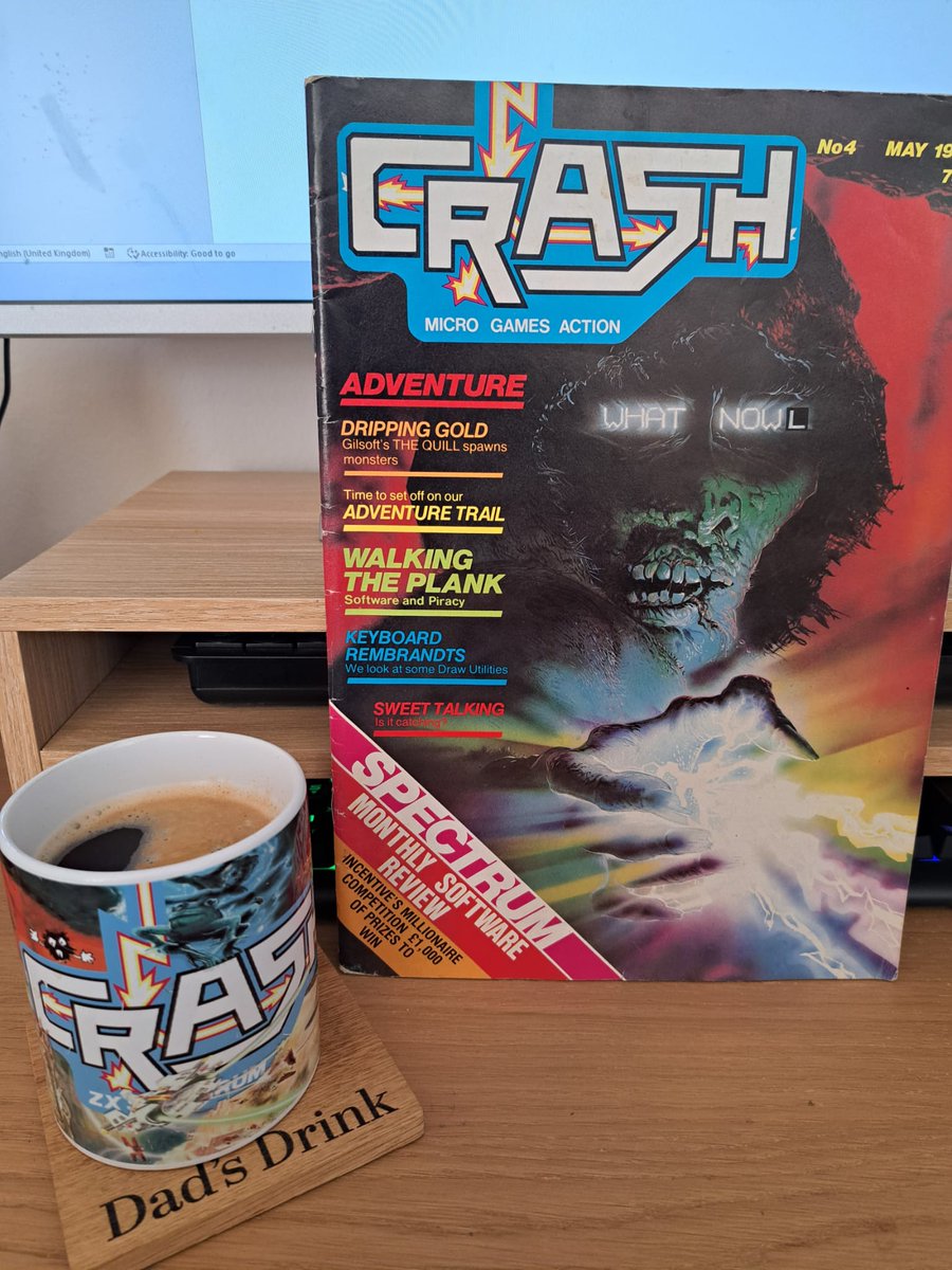 This week's On The ZX Spectrum Magic Knight Patreon Extra (I know, snappy, right 🤣) is a special on this issue of Crash from 40 years ago! Sign up to my band of Magic Knight Patreons to receive yours: patreon.com/OnTheZXSpectrum