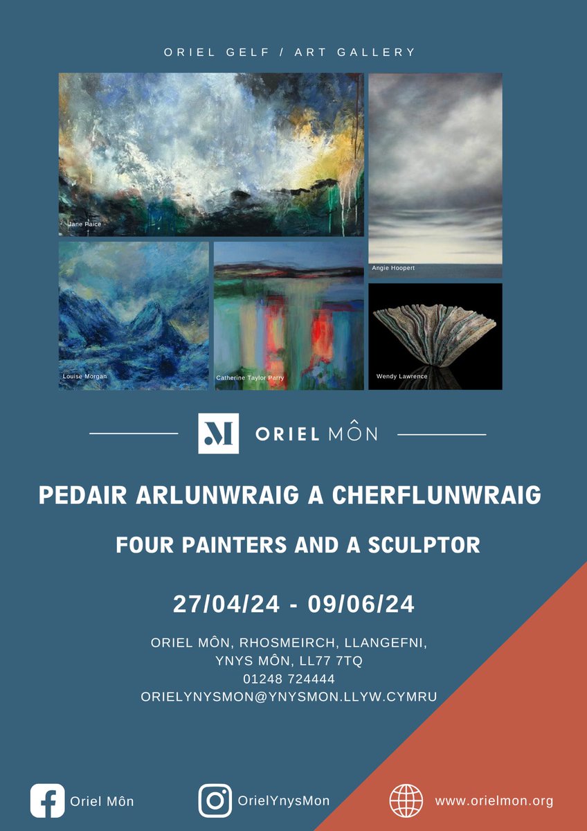 Final paintings wrapped and ready to deliver to Oriel Môn next week! I can’t wait to be part of this exhibition … the coming together of five different artistic styles with a common thread of the land and sea of #NorthWales #FourPaintersAndASculptor #art #OrielMôn #Anglesey