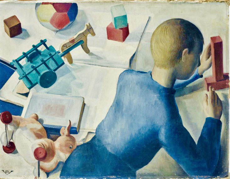 ROSARIO DE VELASCO Sin título (El cuarto de los niños), 1932-1933 Óleo sobre lienzo. 55 x 73 cm ¡En dos meses inauguramos en @MuseoThyssen la exposición que sacará del olvido a mi tía abuela! ¡No te la puedes perder!