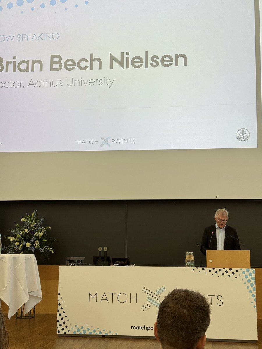 AarhusUni_int's tweet photo. Rector Brian Bech Nielsen at #MatchPoints24 on cybersecurity: “Use Security Tech Space as a model and expand it into a national consortium:
A Danish Cyber Campus where science and education meets tech and innovation.” https://t.co/yylhpvhPfJ