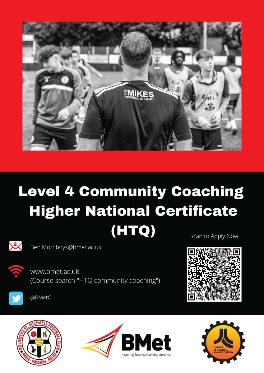 Interested in pursuing a career in community coaching? Our Community Coaching HNC is designed to provide a platform for you to enter the varied and exciting field of Sports Coaching. For more info ➡️ rb.gy/2ro28i #InspiringFutures #RealisingDreams