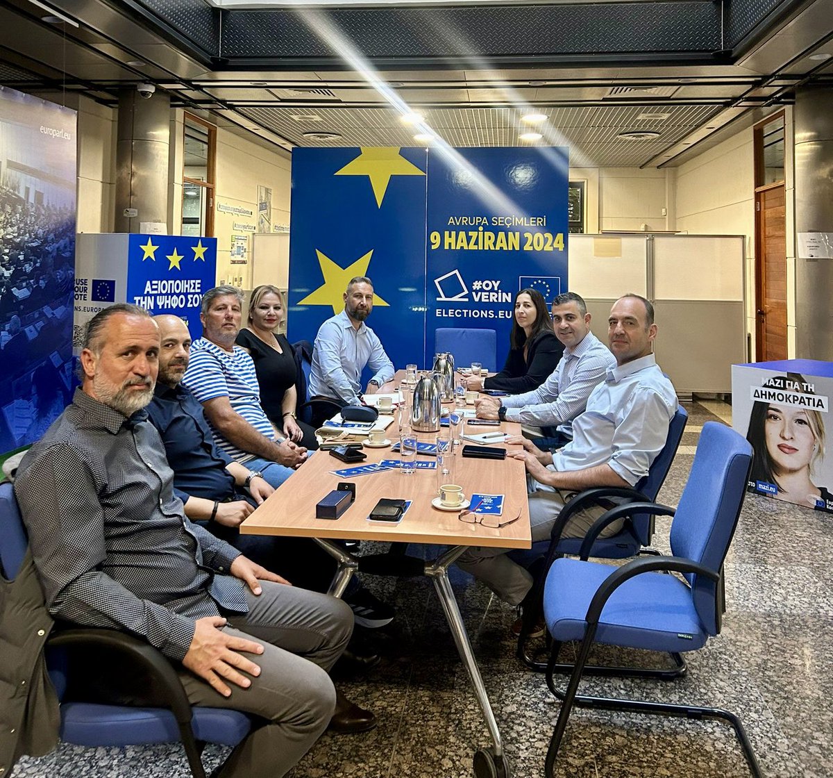 AndreasKettis's tweet photo. Sincere thanks to the leadership of @KTOS_Union for the constructive meeting we had at the #EUHouse in #Nicosia. Turkish Cypriot Teachers are close partners of @Europarl_CY in view of the European Elections #useyourvote #OYVERİN https://t.co/tgp2TouUfv