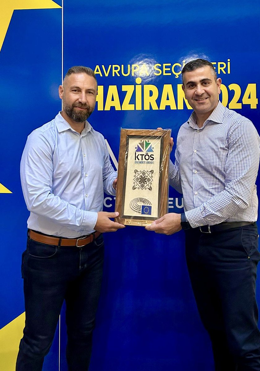 AndreasKettis's tweet photo. Sincere thanks to the leadership of @KTOS_Union for the constructive meeting we had at the #EUHouse in #Nicosia. Turkish Cypriot Teachers are close partners of @Europarl_CY in view of the European Elections #useyourvote #OYVERİN https://t.co/tgp2TouUfv
