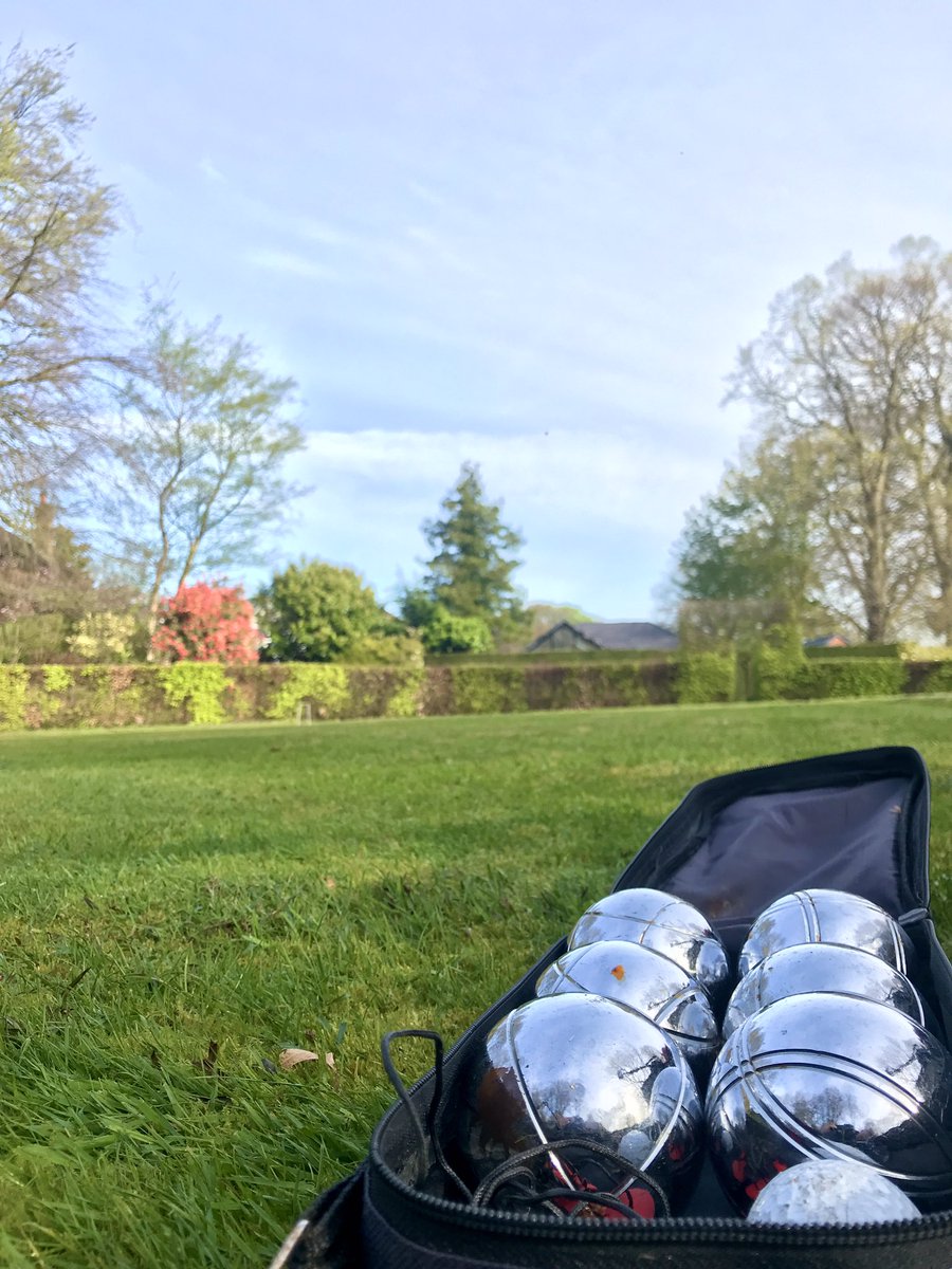 The gardens are open (Thursdays 10am - 4pm) and the games are out.  Why not come and have a go and make the most of this lovely sunshine whilst it lasts?
