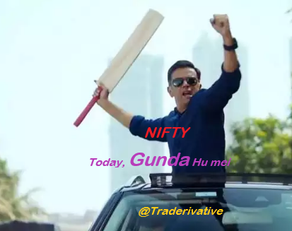 DhirenTA's tweet photo. #nifty does a #RAHULDRAVID
GUNDA hu mein!!!
for people who think Nifty is SAFE INDEX.
Nothing is afe when shits hits the roof.
#positionsize ONLY CAN SAVE https://t.co/TDBCJk3tVF