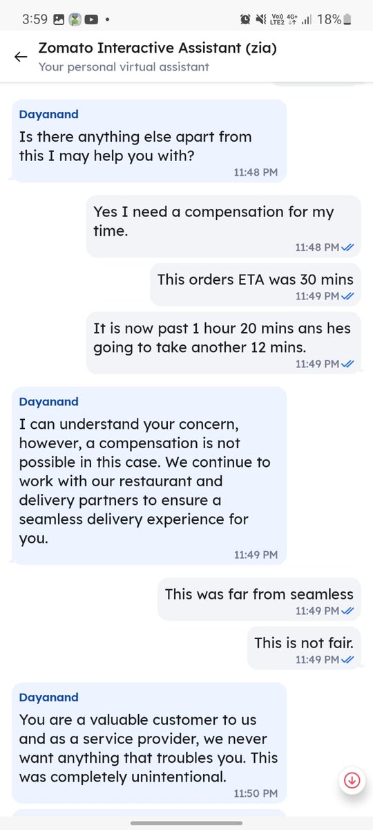 ellb02's tweet photo. @zomato @zomatocare
Horrible delivery from Subway.
Agent was late by 90 mins as my order was combined with someone else, got bad bad customer service, got half my stuff, stale sandwiches, and missing Coke! #deliverynightmare Nobody was ready to look into this issue and compensate https://t.co/oyuUpwdgBu