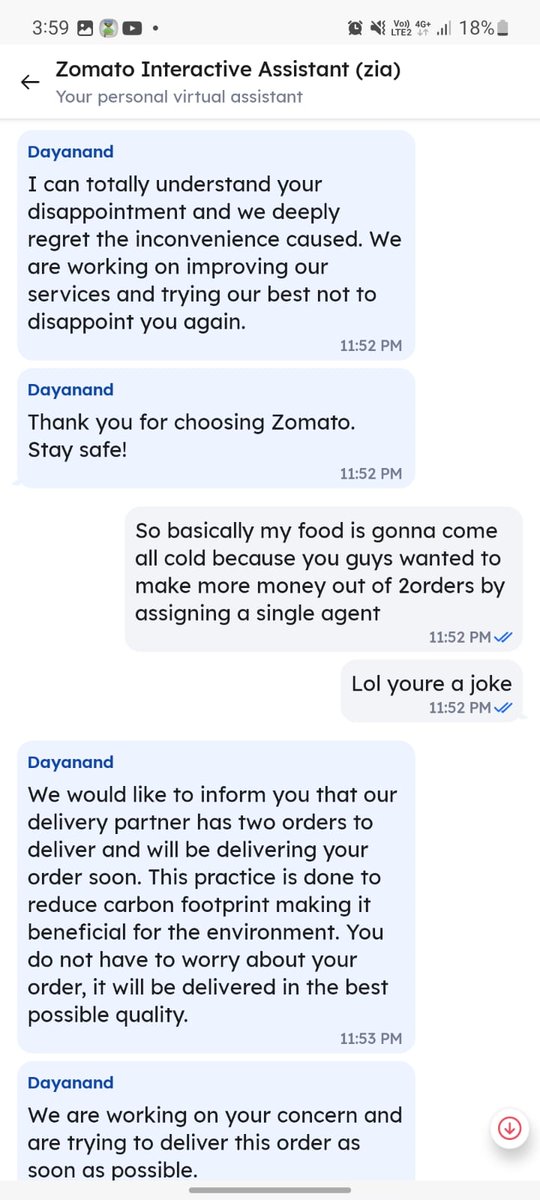 ellb02's tweet photo. @zomato @zomatocare
Horrible delivery from Subway.
Agent was late by 90 mins as my order was combined with someone else, got bad bad customer service, got half my stuff, stale sandwiches, and missing Coke! #deliverynightmare Nobody was ready to look into this issue and compensate https://t.co/oyuUpwdgBu