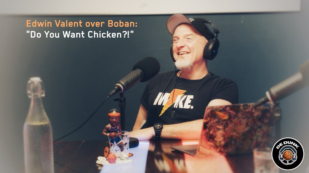DeDunkPodcast's tweet photo. In deze nieuwe aflevering kletsen @bruut en @pellebaas met International Man of Mystery @LeighEllis (van NBA TV, The Starters, The Athletic) en Ahmet Polat (fotograaf, filmmaker, hoofdredacteur Human) over alles NBA. Kijk of luister nu: https://t.co/hqzeHcTm2E https://t.co/gADbopXqso
