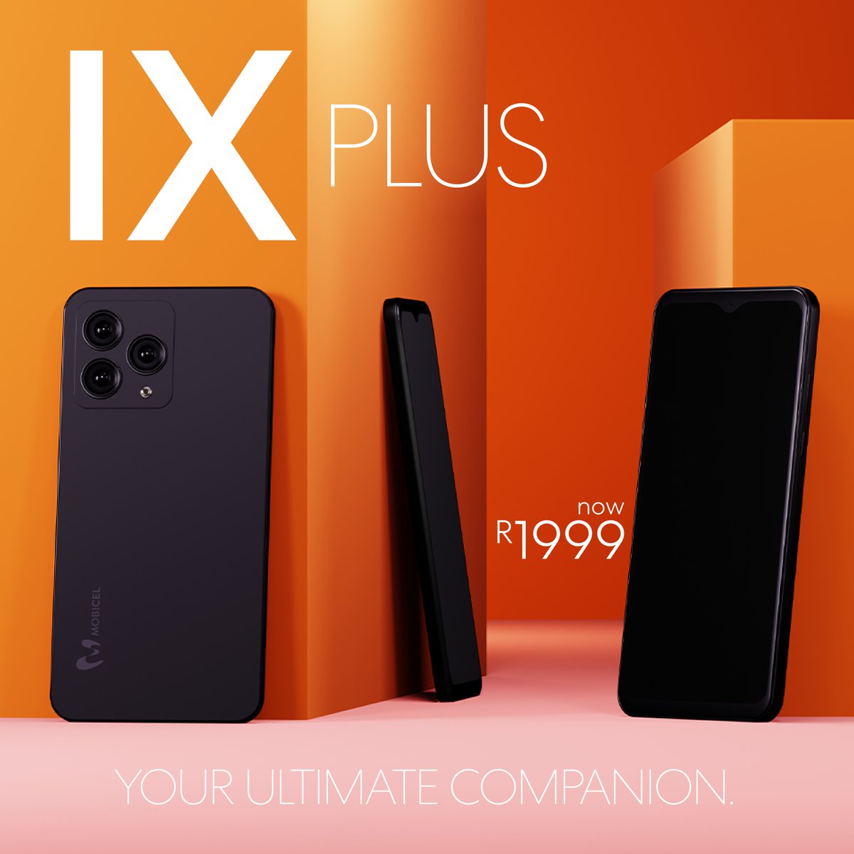 Meet your ultimate companion: The IX Plus. Grab yours today for only R1,999. 📱 #Mobicel #IXPlus