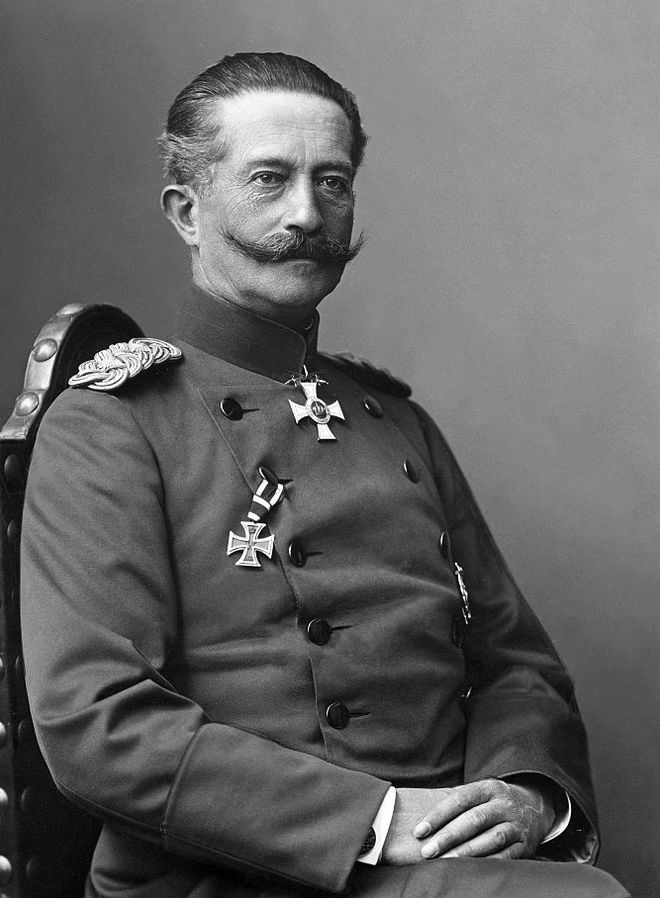 18 April 1917, General Moritz von Bissing (b.1844) Governor-General of Belgium Dec 1914 to Apr 1917, died. 1865, enlisted & served in Austro-Prussian & Franco-Prussian wars. 1902, General of Calvary. 1908, retired. Among those who signed warrant for Edith Cavell's execution.#WW1