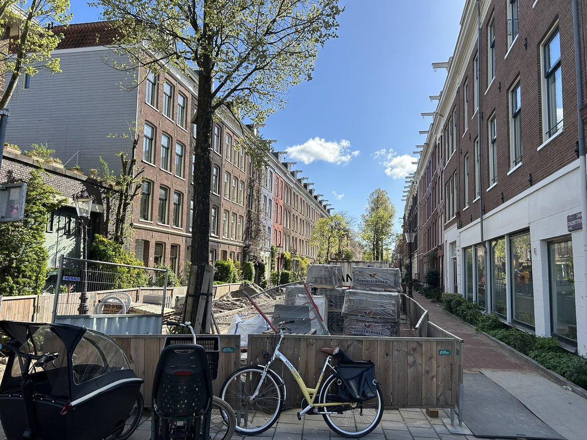 Redesign to liveable streets for people in de Pijp in Amsterdam.