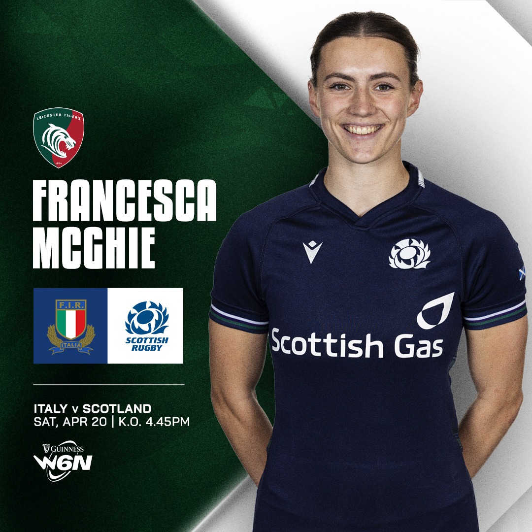Congratulations to Tigers quartet Francesca McGhie, Eva Donaldson, Elis Martin and Leah Bartlett who are set to feature for Scotland this weekend as they travel to Italy in the 2024 Guinness Six Nations 👏

Go well Tigers! 🏴󠁧󠁢󠁳󠁣󠁴󠁿 🐯

See the full team 👇
LeicesterTigers.com