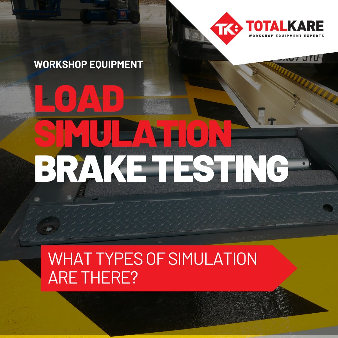 Load simulation brake testing - what types of simulation are there? Read our blog to find out more about how load simulation brake testing works, and what types of simulation there are: eu1.hubs.ly/H08zCtx0 FOR WORKSHOP EQUIPMENT, IT'S TOTALKARE