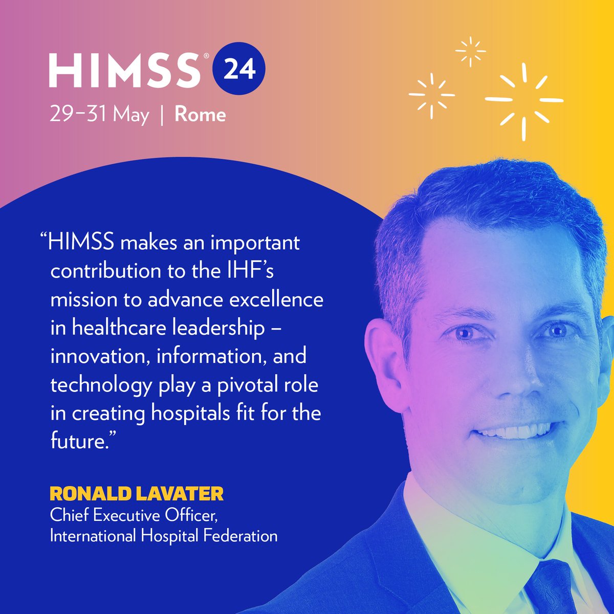 'Innovation, information, and technology play a pivotal role in creating hospitals fit for the future.” We couldn't agree more! 🎯 We're thrilled to be partnering with @IHF_FIH at #HIMSS24Europe. This collaboration fuels the future of healthcare. 💪