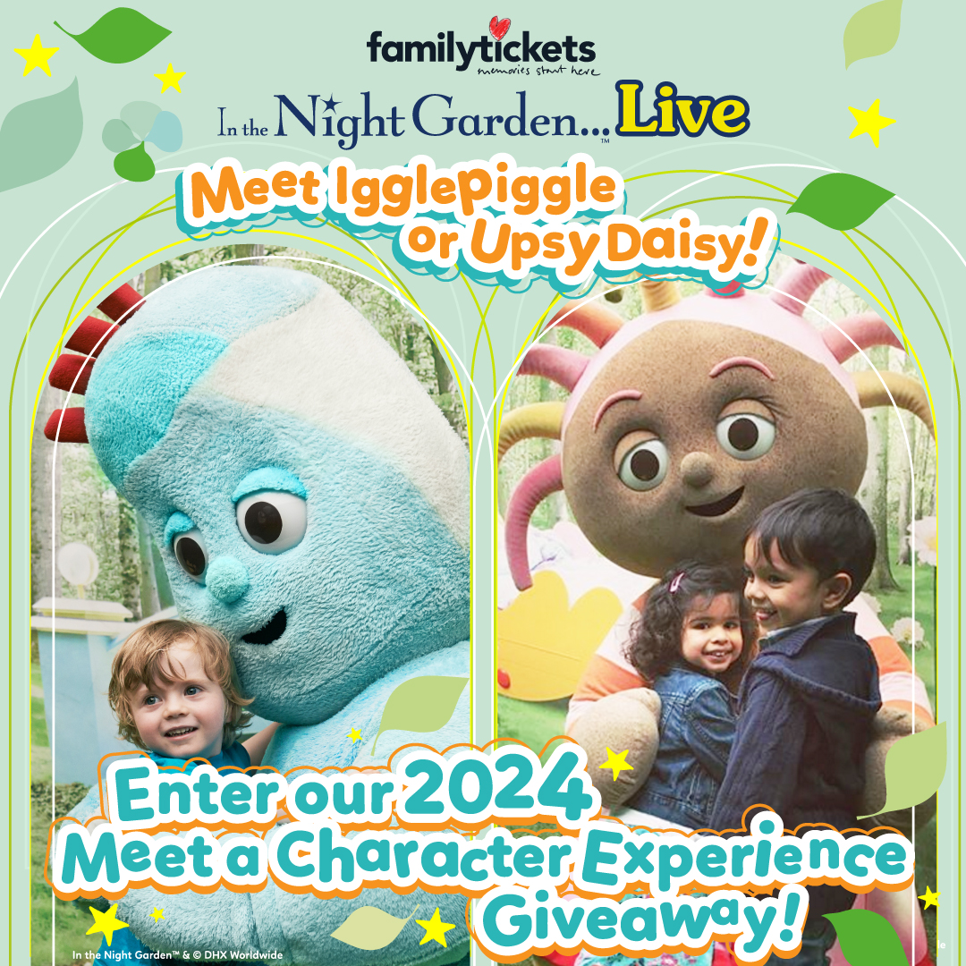 🤩 Meet #Igglepiggle or #UpsyDaisy after the show at #IntheNightGardenLive We’re delighted to announce that the chance to WIN a money-can't-buy Meet A Character experience is back again this year! Visit ➡️ NightGardenLive.com to enter the giveaway! Pip-pip, onk-onk!☀️🍃