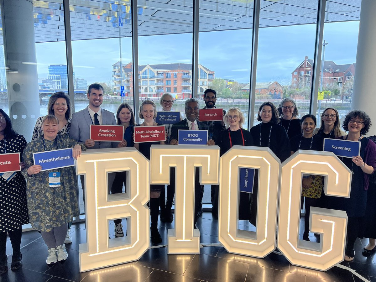 Awesome to be at #BTOG24 with our spectacular & dynamic Lung team from @royalmarsdenNHS @royalmarsden #ItTakesAVillage