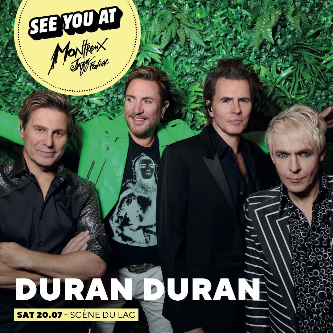 Just announced! Duran Duran at the @MontreuxJazz on July 20th! The MJF takes place for two weeks every summer in Switzerland on the Shores of Lake Geneva . Tickets go on sale TOMORROW (April 19) at 12pm local market time. #MJF24 👉#duranlive