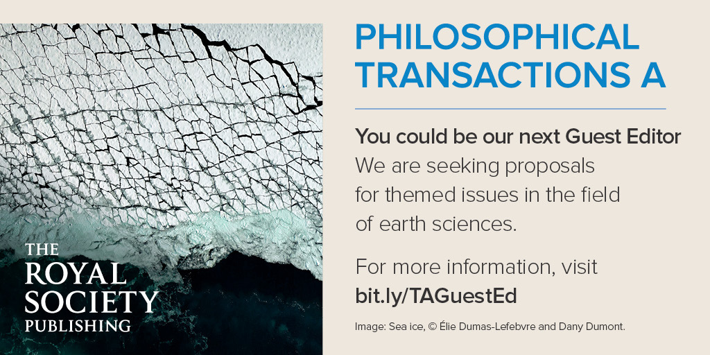 'Guest editing a theme issue of #PhilTransA is a remarkable advancement in my research career.'

We're looking for theme issue proposals in the Earth sciences. Learn how you can become a Guest Editor here: ow.ly/6Or650R3aS5 @EuroGeosciences #EGU24