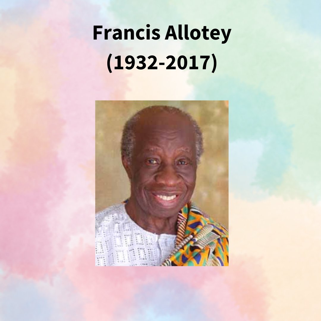 QMULMaths's tweet photo. Our mathematician of the week is Francis Allotey, a Ghanaian mathematician and physicist who was the first black student to be admitted to Princeton's graduate school. After gaining a Masters degree and PhD he returned to Ghana to promote Mathematics and Physics. https://t.co/mEy6ZSrCVN