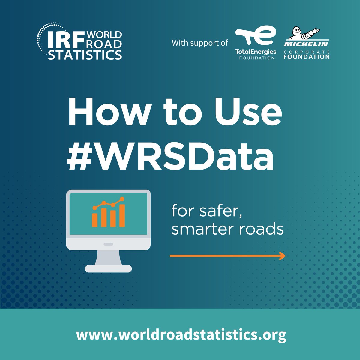 IRFofficial_org's tweet photo. Discover how to use #WRSData for safer, smarter roads! ๐ก
Use insights from 200+ countries and 200+ indicators covering 2016-2021.
Explore our FREE #DataWarehouse: https://t.co/rRySBgI2z5
#freedata #IRFWorldRoadStatistics #RoadSafety #Mobility https://t.co/ESrJgjkHzp