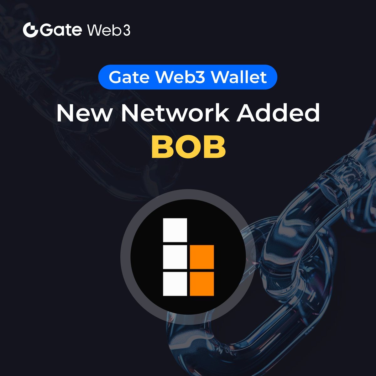 🎉#GateWeb3Wallet has supported the #BOB chain
 
😎<a href="/build_on_bob/">BOB</a> is the first hybrid #L2. Connecting #Bitcoin security with #EVM liquidity

🔔Stay tuned for further updates!

🌐Enter Web3💪：go.gate.io/w/WgoHMMxy

#GateWeb3 #BOB #Newchain