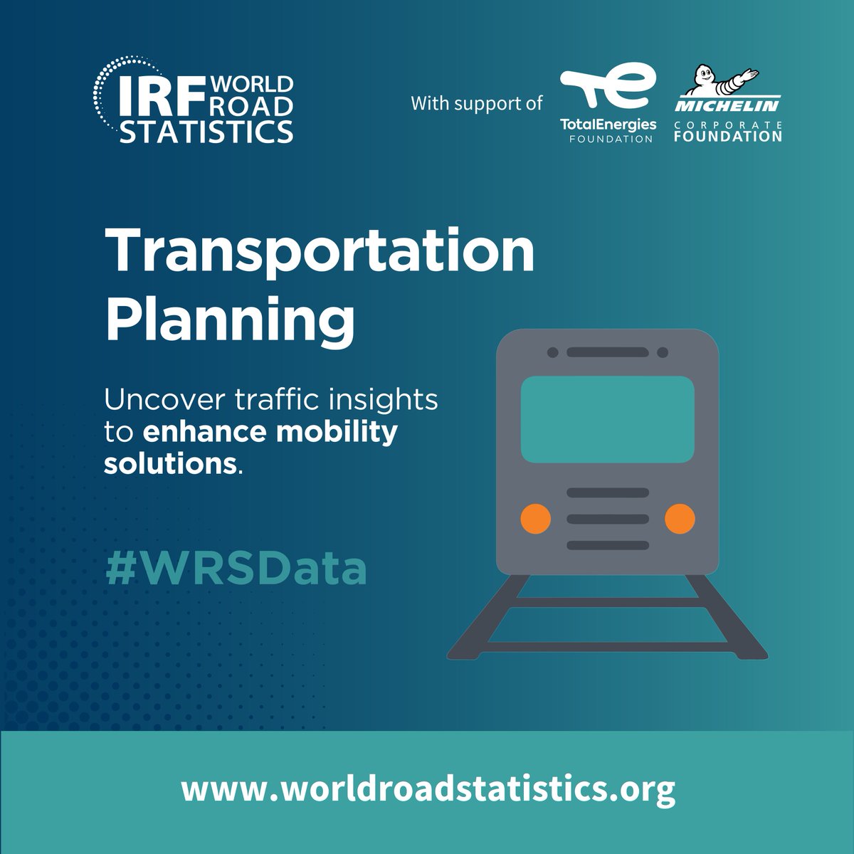 IRFofficial_org's tweet photo. Discover how to use #WRSData for safer, smarter roads! ๐ก
Use insights from 200+ countries and 200+ indicators covering 2016-2021.
Explore our FREE #DataWarehouse: https://t.co/rRySBgI2z5
#freedata #IRFWorldRoadStatistics #RoadSafety #Mobility https://t.co/ESrJgjkHzp