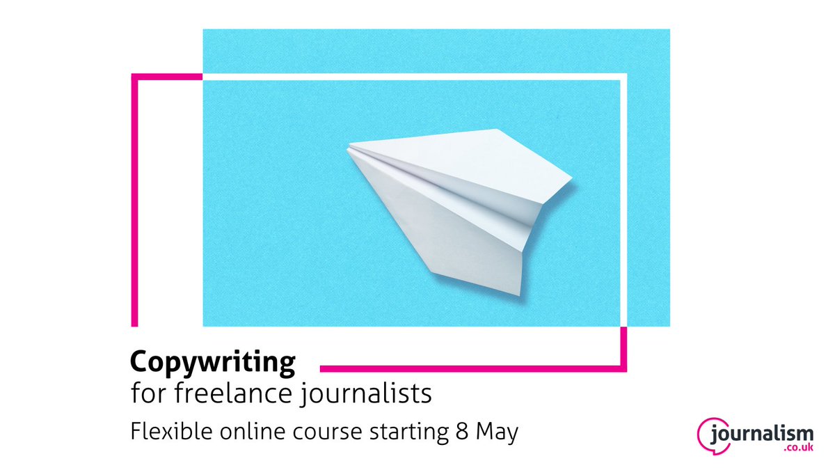 Learn how to transfer your journalistic skills to writing commercial copy with this flexible online video course run by @jackiebarrie journalism.co.uk/vocational-ski…