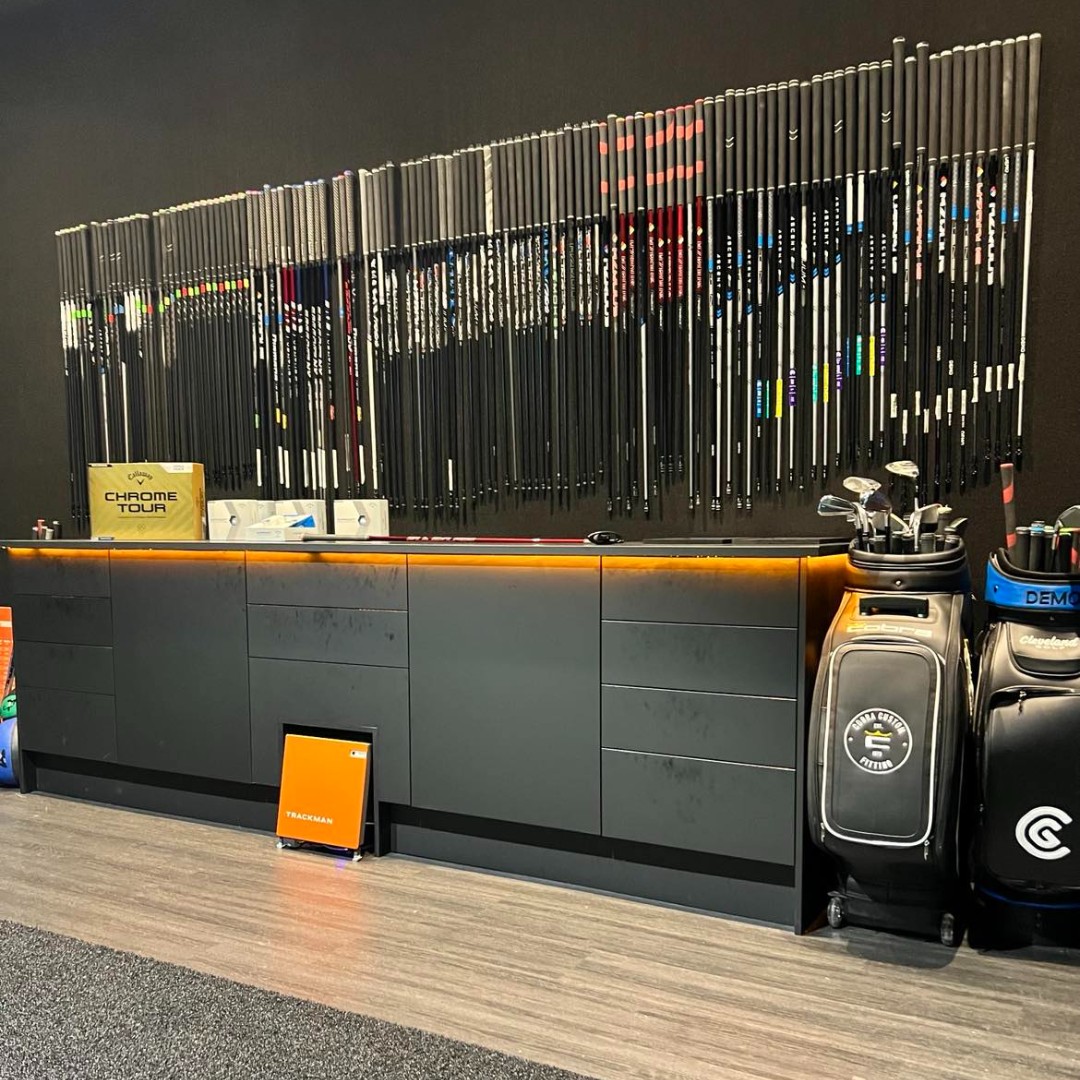 You must visit us and check out our brand-new enclosed performance studio, featuring a state-of-the-art Trackman Simulators offering over 200 courses and its ideal for private custom fittings, gapping sessions, loft and lie checks and tuition lessons. 

Book via 01362 850111