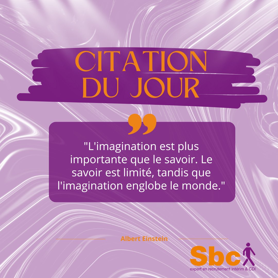 Sbc_Interim's tweet photo. SBC INTERIM présente...🥁

La citation du jour 👀

Qu'en pensez-vous? 🤔

#citation #citationdujour #citationinspirante https://t.co/WWbuzoulFM