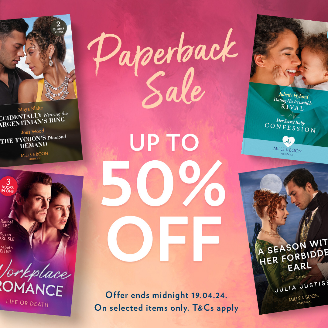 MillsandBoon's tweet photo. Stock up for spring and save up to 50% on selected paperbacks! 

👉: https://t.co/ubwRSVEs0l

#RomanceReads #BookSale #PaperbackLove https://t.co/hfQN2e8hrI