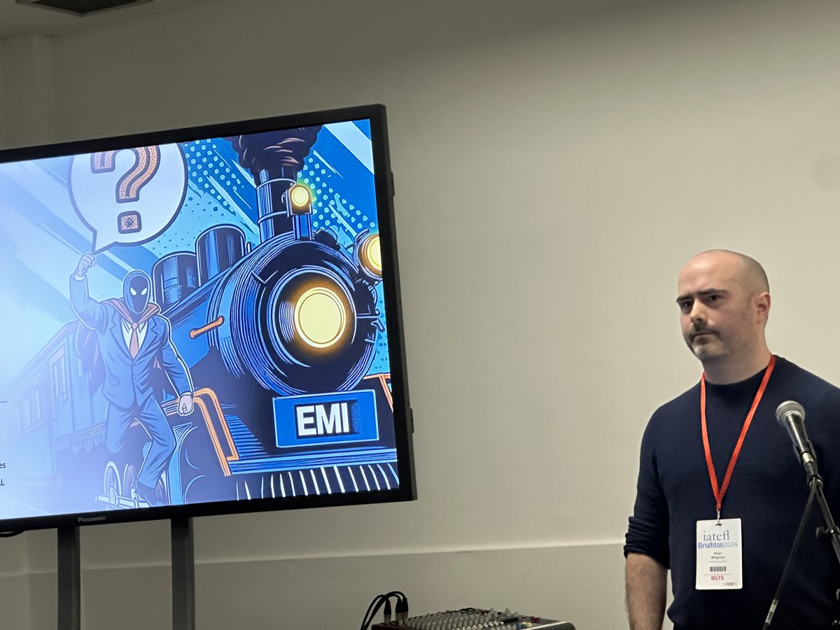 Thank to you everyone who came to our postdoc @PeterWingrove 's talk on the drivers of EMI in European Higher Education at #iatefl2024