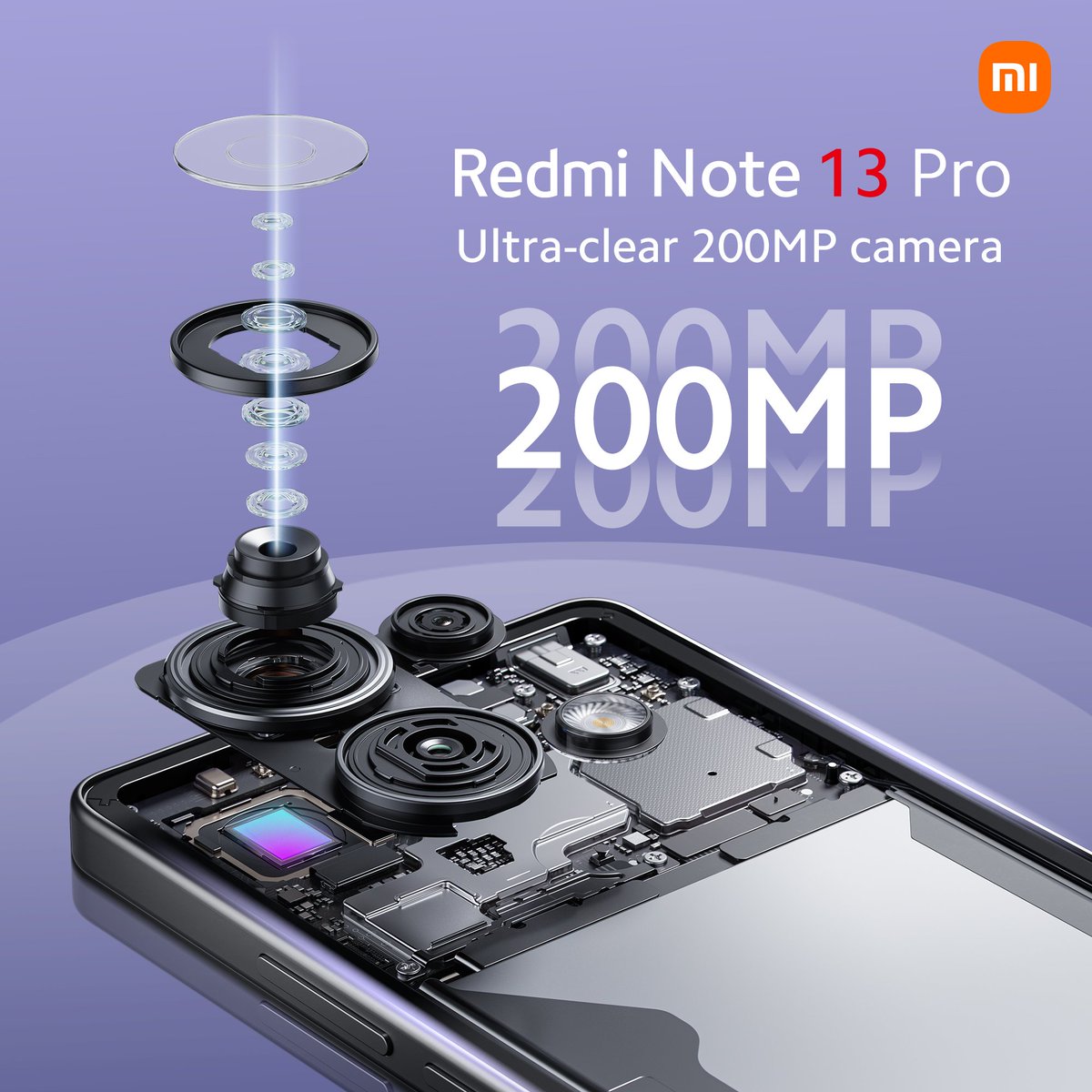 Xiaomi_ZA's tweet image. ⚡️ 200MP photos, all day long!

Redmi Note 13 Pro: 67W fast charging &amp;amp; a game-changing camera. #RedmiNote13Series #redminote13rpro