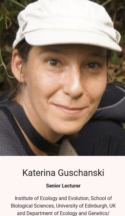 AppliedHoloConf's tweet image. Big news! 📢
Senior lecturer of the @EdinburghUni  🇬🇧 and researcher at @UU_University 🇸🇪, Katerina Guschanski is speaking at #Applied #Hologenomics #Conference in Copenhagen this summer!🧬
You don't to miss it! 🤩