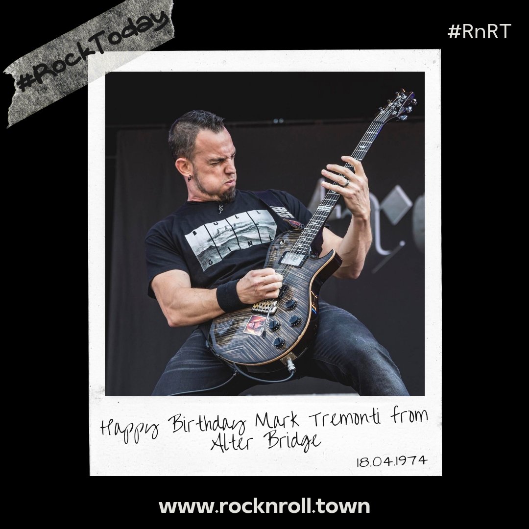 #RockToday
📅 18/04/1974 📅

Γεννιέται ο @MarkTTremonti 🎸, κιθαρίστας των @alterbridge 🤘🏻.

#RnRT #Towners #MarkTremonti #AlterBridge #HappyBirthday #HappyBirthdayMarkTremonti #AlterBridgeFans #AlternativeMetal #Music #MusicHistory #TodayInRock #TodayInMetal #TodayInMusic